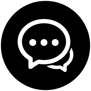 Chat Icon from Cryptocurrency Black Set