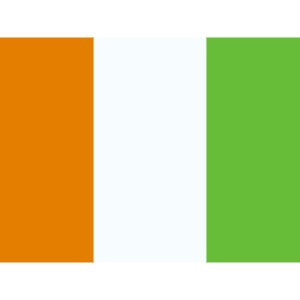 CI Côte D'Ivoire Ivory Coast Icon from Flagpack Set