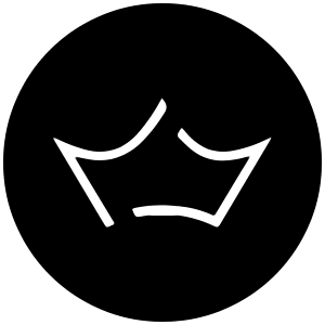 Crw Icon from Cryptocurrency Black Set