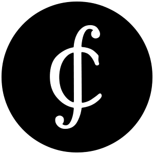 Cs Icon from Cryptocurrency Black Set