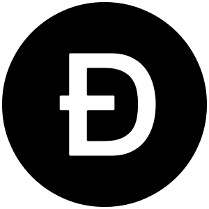 Doge Icon from Cryptocurrency Black Set