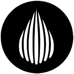Drop Icon from Cryptocurrency Black Set