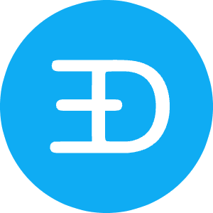 Edoge Icon from Cryptocurrency Colors Set