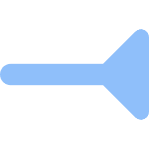 End Point Inverted Triangle Icon from Core Flat Set