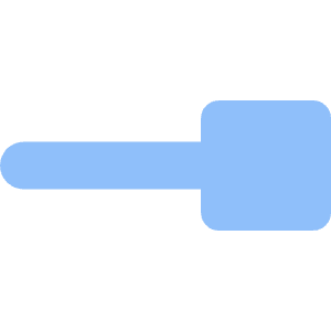 End Point Square Icon from Core Flat Set