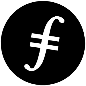 Fil Icon from Cryptocurrency Black Set