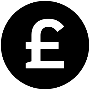Gbp Icon from Cryptocurrency Black Set