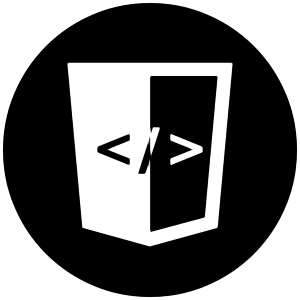 Html Icon from Cryptocurrency Black Set
