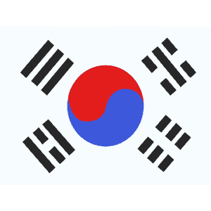 KR Korea South Icon from Flagpack Set