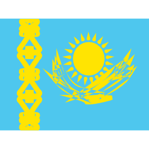 KZ Kazakhstan Icon from Flagpack Set