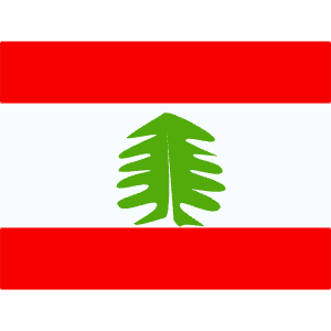 LB Lebanon Icon from Flagpack Set