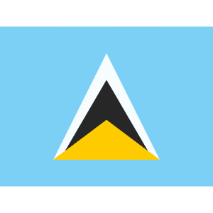 LC Saint Lucia Icon from Flagpack Set