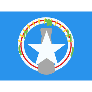 MP Northern Mariana Islands Icon from Flagpack Set