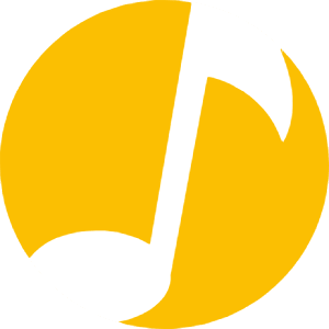 Music Icon from Cryptocurrency Colors Set