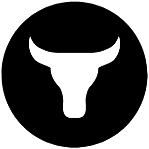 Ox Icon from Cryptocurrency Black Set