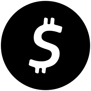 Start Icon from Cryptocurrency Black Set