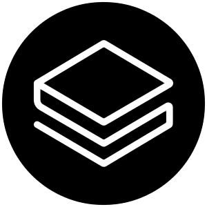 Strat Icon from Cryptocurrency Black Set