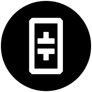 Theta Icon from Cryptocurrency Black Set