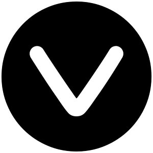 Vivo Icon from Cryptocurrency Black Set