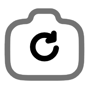 Camera Rotate Icon from Solar Line Duotone Set