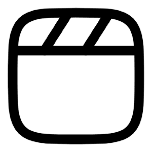 Clapperboard Icon from Solar Linear Set