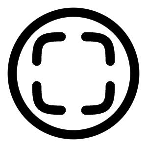 Full Screen Circle Icon from Solar Linear Set