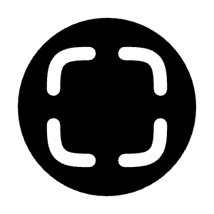 Full Screen Circle Icon from Solar Bold Set