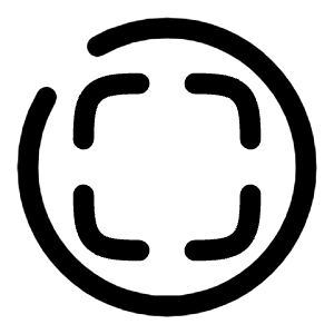 Full Screen Circle Icon from Solar Broken Set