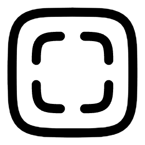 Full Screen Square Icon from Solar Linear Set