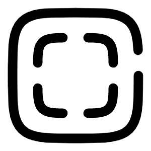 Full Screen Square Icon from Solar Broken Set