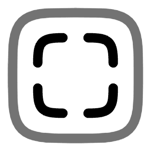 Full Screen Square Icon from Solar Line Duotone Set
