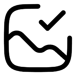 Gallery Check Icon from Solar Linear Set