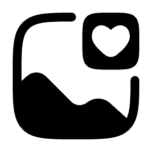 Gallery Favourite Icon from Solar Bold Set