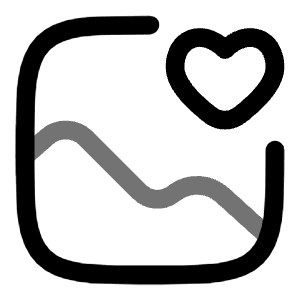 Gallery Favourite Icon from Solar Line Duotone Set