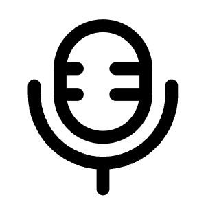 Microphone 2 Icon from Solar Linear Set