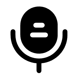 Microphone 3 Icon from Solar Bold Set