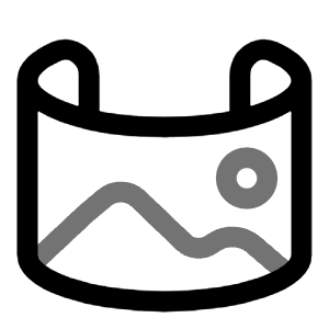 Panorama Icon from Solar Line Duotone Set