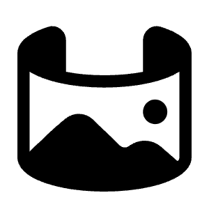 Panorama Icon from Solar Bold Set