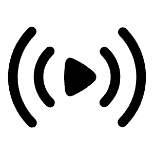 Play Stream Icon from Solar Bold Set