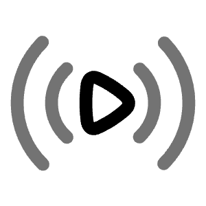 Play Stream Icon from Solar Line Duotone Set