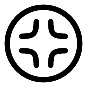 Quit Full Screen Circle Icon from Solar Linear Set