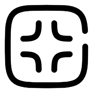 Quit Full Screen Square Icon from Solar Broken Set