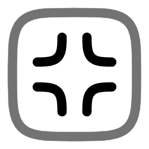 Quit Full Screen Square Icon from Solar Line Duotone Set