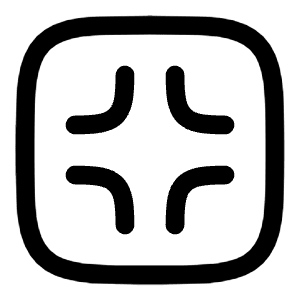 Quit Full Screen Square Icon from Solar Linear Set