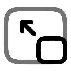 Quit PIP Icon from Solar Line Duotone Set