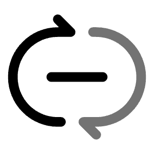 Repeat One Minimalistic Icon from Solar Line Duotone Set
