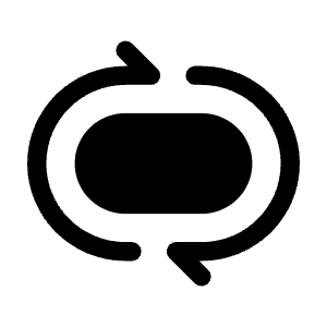Repeat One Minimalistic Icon from Solar Bold Set