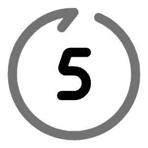 Rewind 5 Seconds Forward Icon from Solar Line Duotone Set