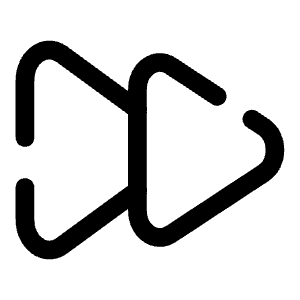 Rewind Forward Icon from Solar Broken Set