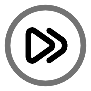 Rewind Forward Circle Icon from Solar Line Duotone Set
